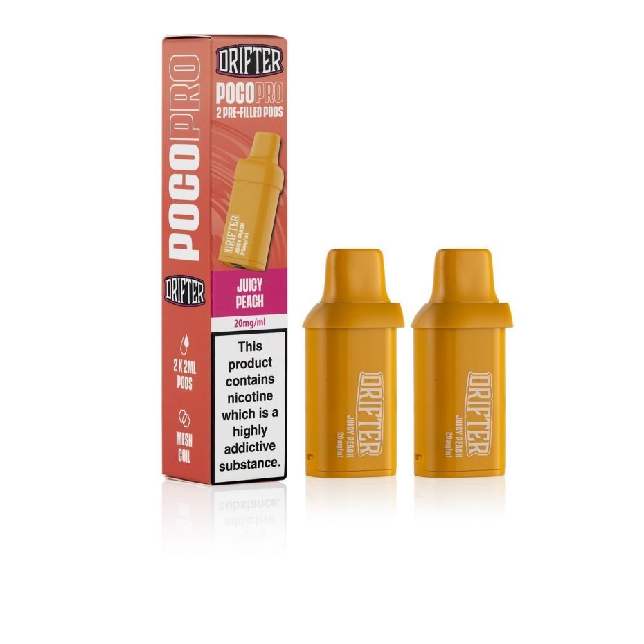 Drifter Vape Juice Juicy Peach Poco Pro Pods