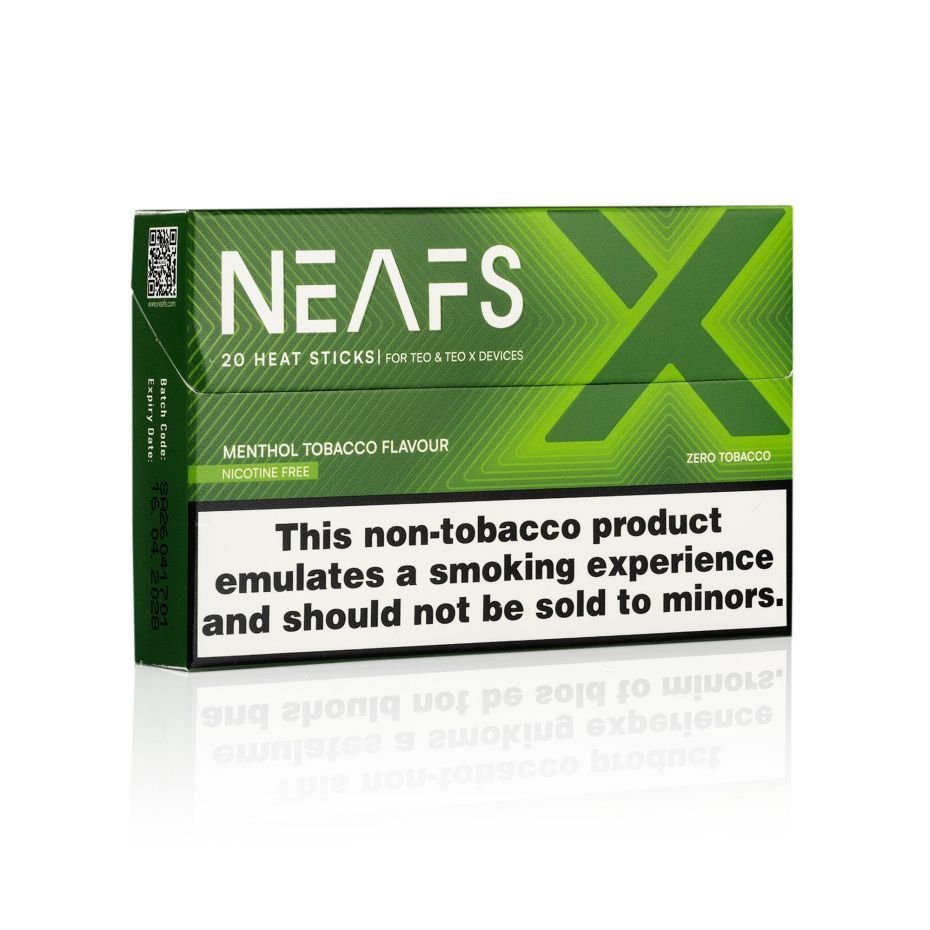 NEAFS X Menthol Tobacco Nic Free Sticks