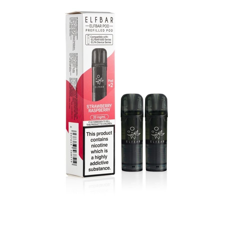 ELF BAR 600 Strawberry Raspberry Pods