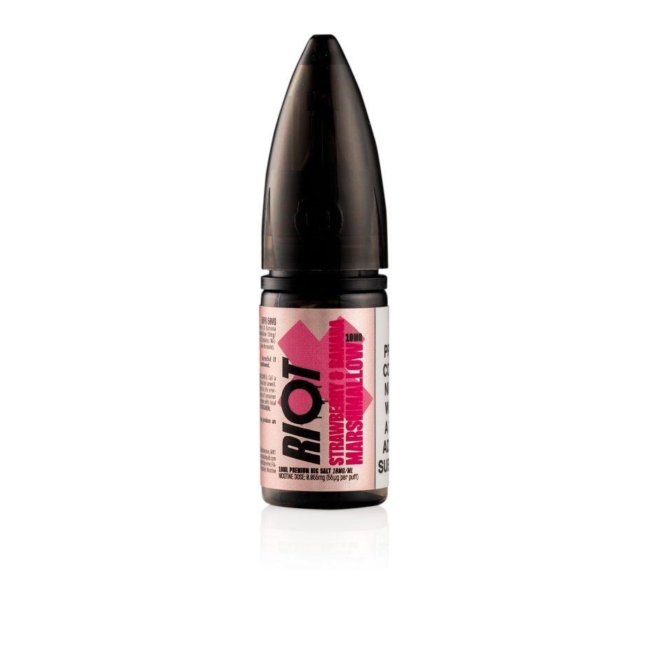 Riot E-Liquid X Strawberry & Banana Marshmallow 10ml Nic Salt E-liquid