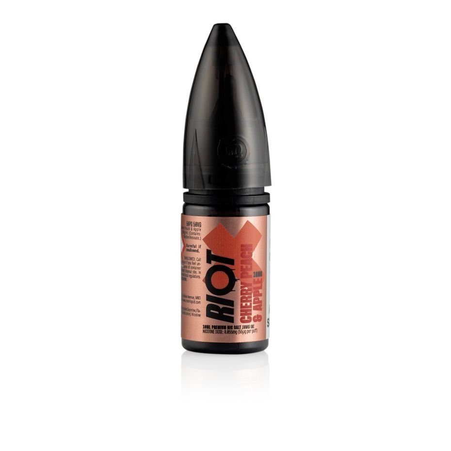 Riot E-Liquid X Cherry Peach & Apple 10ml Nic Salt E-liquid