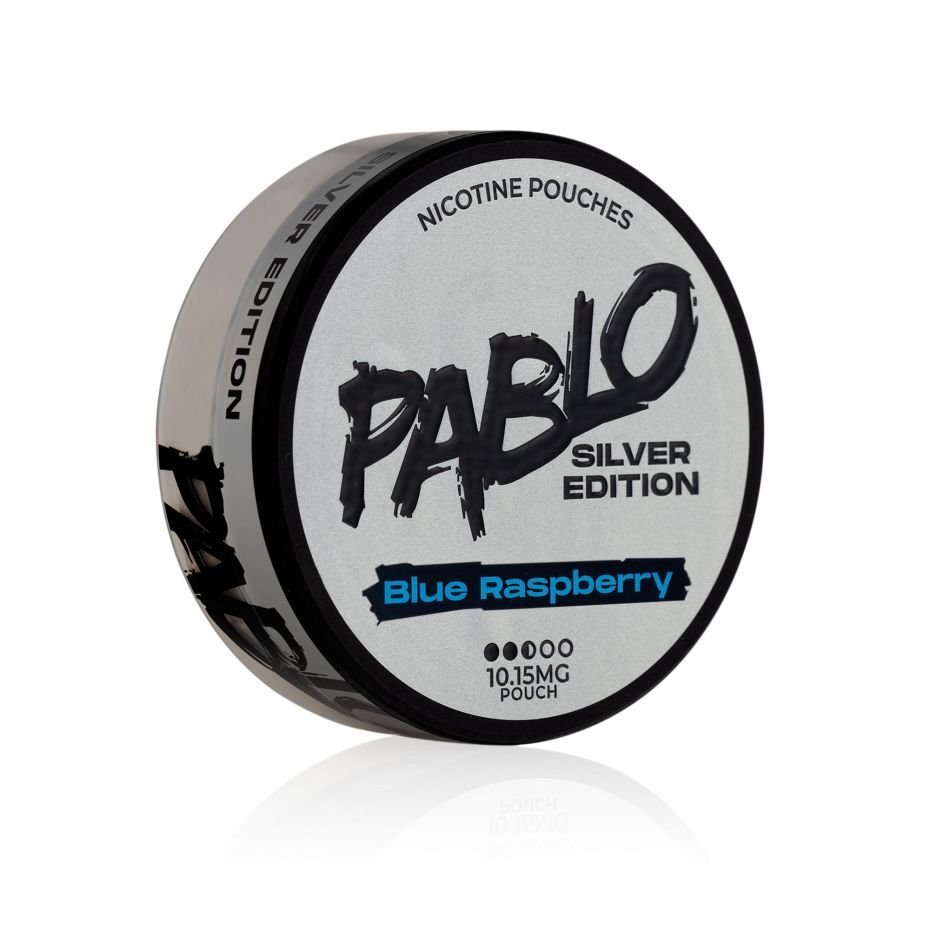Pablo Blue Raspberry Silver Edition Nicotine Pouches