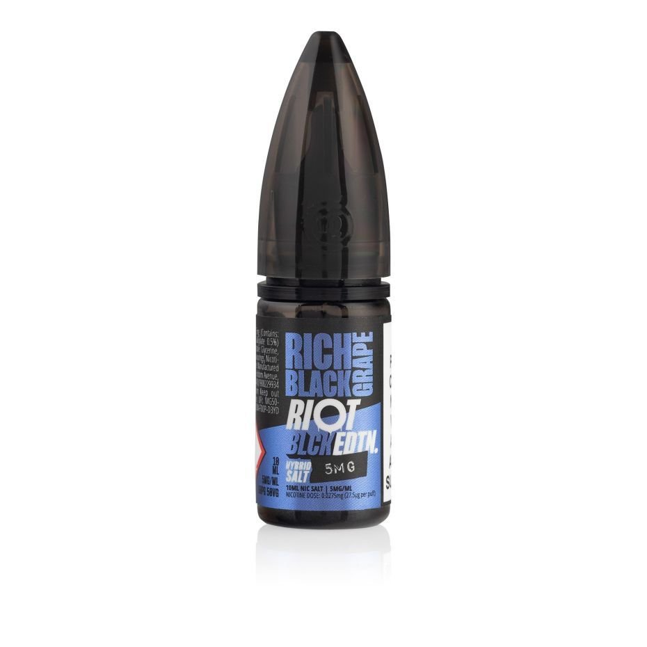 Riot E-Liquid Rich Black Grape 10ml Nic Salt E-Liquid