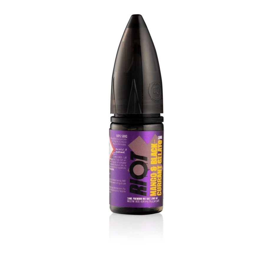 Riot E-Liquid X Mango & Blackcurrant Gelato 10ml Nic Salt E-liquid