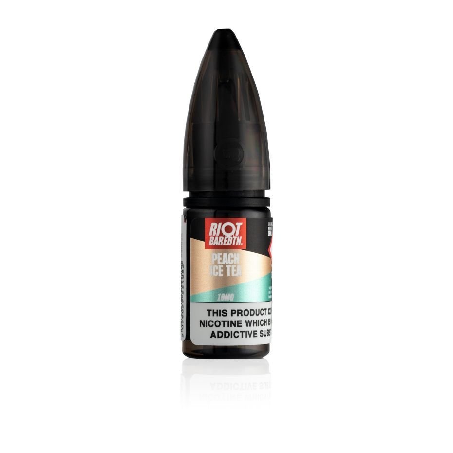 Riot E-Liquid Peach Ice Tea Bar ﻿EDTN 10ml Nic Salt E-Liquid
