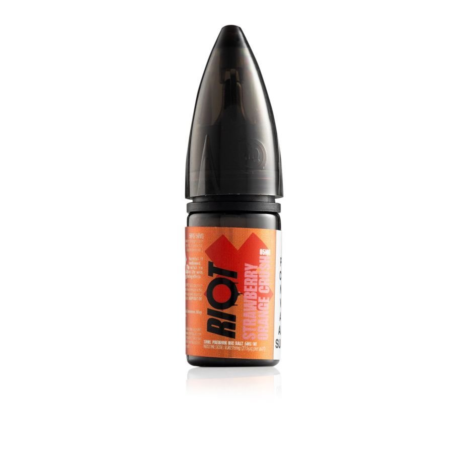 Riot E-Liquid X Orange Strawberry Crush 10ml Nic Salt E-liquid