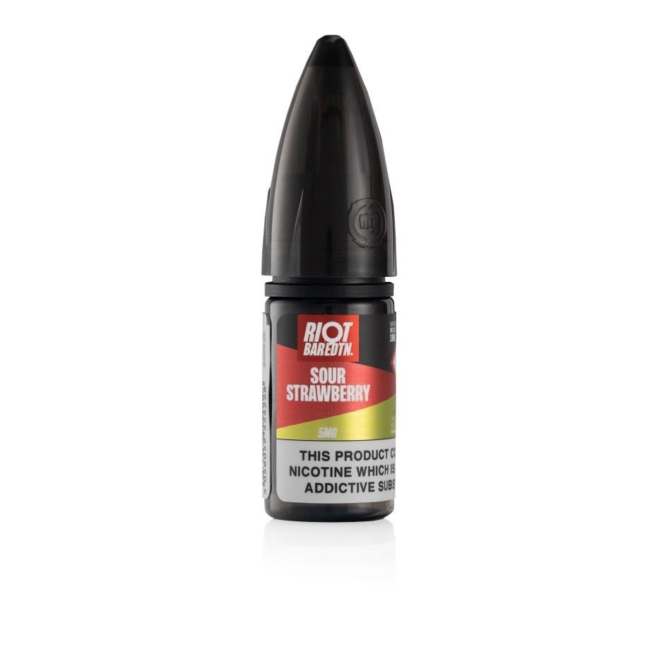 Riot E-Liquid Sour Strawberry Bar ﻿EDTN 10ml Nic Salt E-Liquid