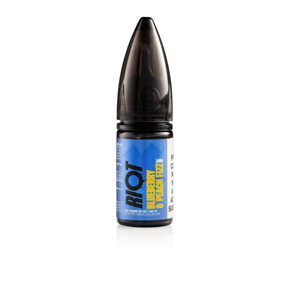 Riot E-Liquid X Blueberry Peach Fizz 10ml Nic Salt E-liquid